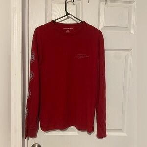 American eagle USA Volley ball Long Sleeve Red Tee Shirt Medium GUC